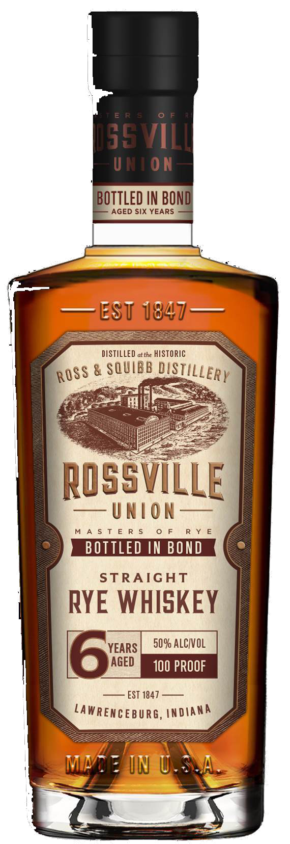 Rossville Union Bottled In Bond Rye Whiskey