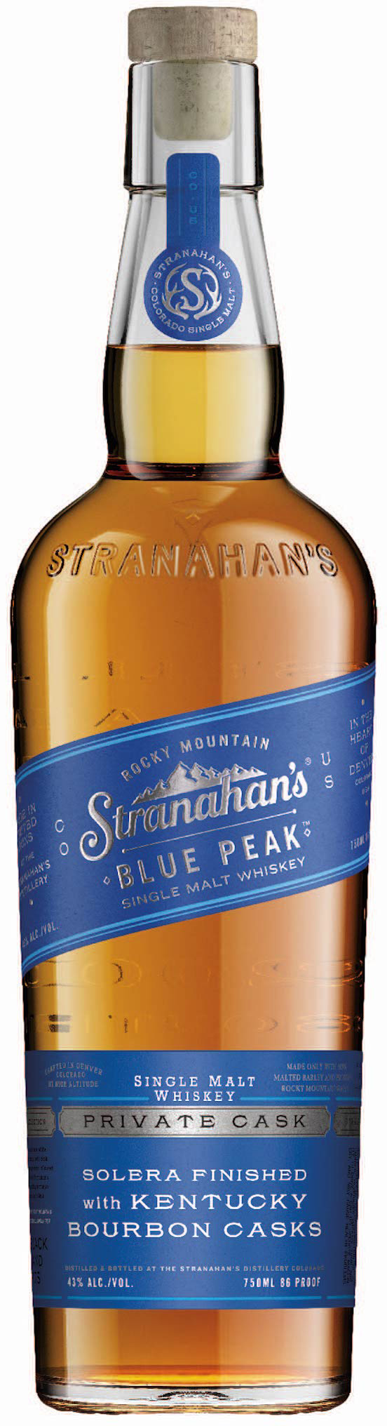 Stranahan's Blue Peak Single Malt Kentuky Bourbon Casks